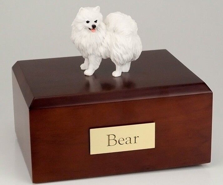 American Eskimo Min. Pet Funeral Cremation Urn Avail in 3 Diff Colors &amp; ... - $169.99+