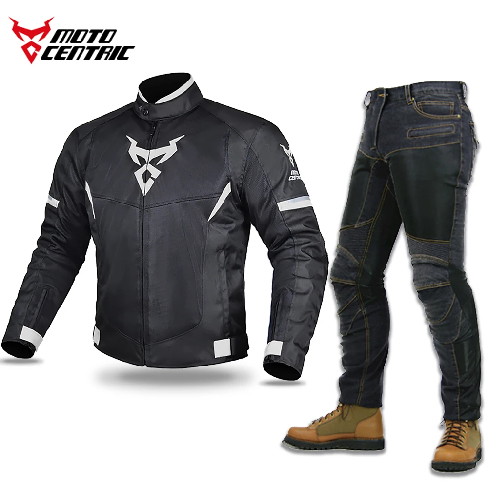 Motorcycle Summer Jacket Oxford Cloth Motorbike Motocross Jacket Body Armor - $76.23+