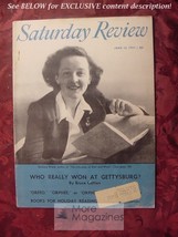 Saturday Review June 15 1957 Barbara Ward Bruce Catton Gettysburg - £6.82 GBP