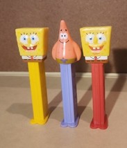 Spongebob Squarepants &amp; Patrick Star 2004-2014 Pez Dispenser Lot Of 3 EUC - £9.50 GBP