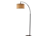 Adesso SL3993-26 Burlap Arc Lamp, 14&quot; D x 14&quot; W x 68&quot; H, Antique Bronze - £85.40 GBP