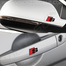 Audi S Logo Premium Quality Mirror / Handle Decal Kit Stickers TT S-line... - £8.74 GBP