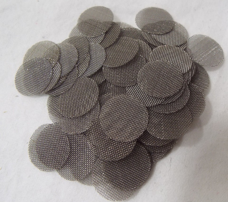 100+ 5/8&quot; 15.8mm Round .625&quot;  STAINLESS STEEL Pipe Screens - $6.09