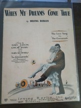 When My Dreams Come True - Irving Berlin - Sheet Music   1929 - £31.22 GBP