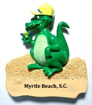 Myrtle Beach South Carolina Alligator with Margarita Fridge Magnet - £4.86 GBP
