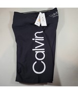 Calvin Klein Womens Bike Shorts Performance High Waist Black Small Stret... - $21.99