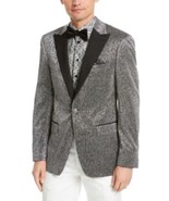 MSRP $295 Tallia Orange Mens Slim-Fit Silver Dinner Jacket Size 40 R/M37.5 - £73.56 GBP