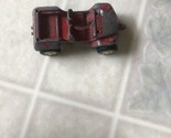 Old Vintage 1969 Red Jeep Tow Hitch Tootsie toy Metal Diecast Toy - £12.88 GBP
