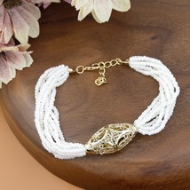 Golden Algeria Morocco Jewelry Handmade Beads Bracelet Multilayer Winding Chain  - £16.26 GBP