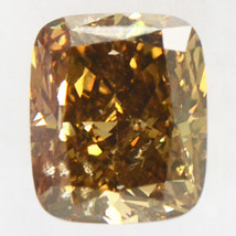 Cushion Shape Diamond Natural Fancy Brown Color 1.03 Carat SI2 IGI Certificate - £1,089.48 GBP