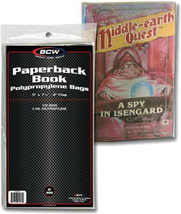 BCW Paperback Book 5&quot; x 7.375&quot; Polypropylene Bags 100 Count NEW SEALED - £3.92 GBP