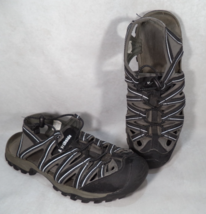 Northside Men&#39;s 9M Closed Toe Sport Sandals Gray Black Man Made Material... - $20.74