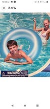 H20 Go! Blue Frosted Neon Swim Ring 30 INCH/76 Cm Diameter Ages 3-6 By Bestway - £7.57 GBP
