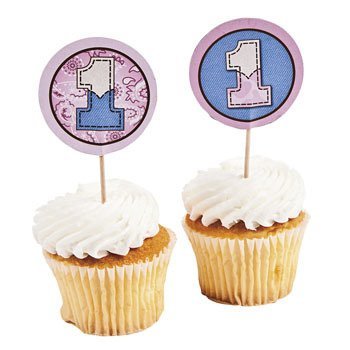 1st Birthday Pink Cowgirl Large Picks - Party Tableware &amp; Party Straws &amp;... - $3.80