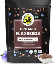 Organic Flaxseeds - Raw &amp; Unroasted Flax Seeds for Eating - 500g - $21.00