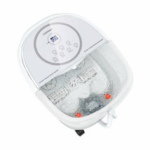 Foot Spa Bath Massager with 3-Angle Shower and Motorized Rollers-White - Color: - £120.00 GBP