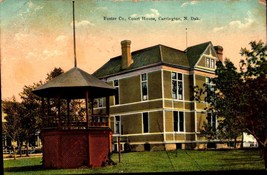 North Dakota, Carrington, ND Foster County Court House--1910 POSTCARD BK57 - £4.65 GBP