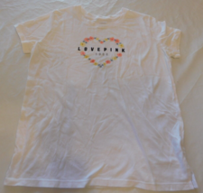 Pink by Victoria&#39;s Secret Ladies Women&#39;s T Shirt Short Sleeve SM S White... - £12.33 GBP