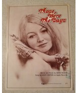 Mary Hopkins Those Were The Days Sheet Music - $14.85