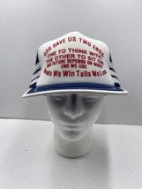 Vintage 3 Stripe Hat Snapback Cap San Sun 70s 80s 90s - £31.13 GBP