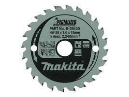 NEW Makita B-29430 85mm x 15mm x 1.0mm 24T Specialized Saw Blade - $31.97