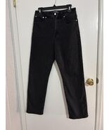 Madewell The  Curvy &#39;90s Straight Jean Black Wash Jeans Size 29 - $40.55 CAD