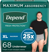 Fresh Protection Adult Incontinence Underwear for Men (Formerly  Fit-Fle... - $72.12