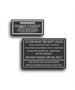 2X Air Cleaner Filter Decal Instructions Fits Buick Ford Olds Flathead O... - £10.94 GBP