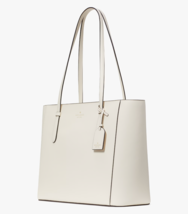 Kate Spade Schuyler Ivory White Tote Meringue K7354 Bag Charm NWT $359 Retail - £93.44 GBP