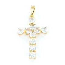 Gothic Cross Bold Cubic Zirconia Pendant only - $7.99
