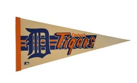 Vintage Detroit Tigers Full Size Felt Pennant MLB Felt - £17.06 GBP