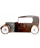 Metal Large Vintage Racer Car Wall Hanging Mural Art Deco Pub Restaurant... - £245.69 GBP