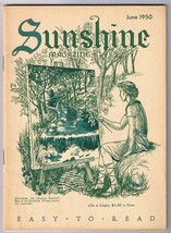 Vintage Sunshine Magazine June 1950 Feel Good Easy To Read - $3.95