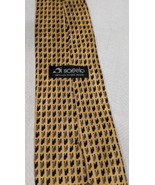 Di Moggio  Yellow Checked Classic  Silk Mens Neck Tie - $9.99