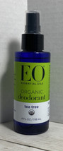 EO Organic 4oz Deodorant Spray Tea Tree EO Essential Oils New - $14.84