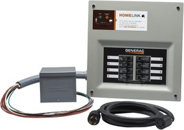 Generac 6853 Home Link Upgradeable 30 Amp Transfer Switch Kit With 10&#39; C... - £426.10 GBP