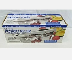 Progressive Chrome Potato Ricer with 2 Stainless Steel Discs - $31.88