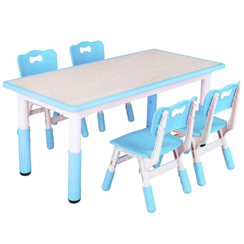 Toddler desk chair set adjustable height children desk game activity dining thumb200