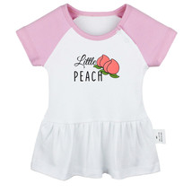 Little Peach Novelty Dresses Newborn Baby Princess Dress Infant Ruffles Skirts - £10.43 GBP