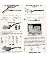 1922 N.T. Bushnell Garden Rake Pitchforks Advertisement Catalogue Hardwa... - $41.12 CAD