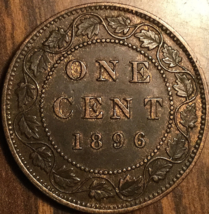 1896 Canada Large Cent Penny Coin - £21.14 GBP