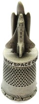 Pewter Thimble Fort Kennedy Space Center Space Shuttle Vintage  - £16.33 GBP