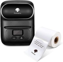 Phomemo-M110 Thermal Label Maker With One 50×50Mm Label, Wireless, Black - £70.28 GBP