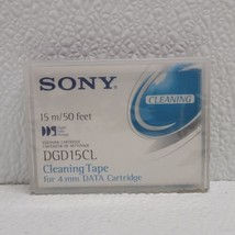 Sony 15m / 50 Feet 15CL DDS Cleaning Tape DGD15CL New Sealed - $9.80