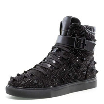 Men&#39;s J75 By Jump Soros Black High Top Sneakers NWT - £192.51 GBP