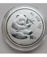 CHINA 10 YUAN PANDA SILVER ROUND 2000 IN CAPSULE SEE DESCRIPTION - $164.57 CAD