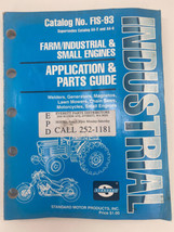 Standard Farm/Industrial &amp; Small Engine Application &amp; Parts Guide Manual FIS-93 - £11.08 GBP