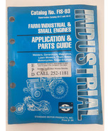 Standard Farm/Industrial &amp; Small Engine Application &amp; Parts Guide Manual... - £11.13 GBP