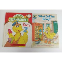 Vintage 1980&#39;s Lot of 2 Sesame Street Hardback Books Titles Below - £10.10 GBP