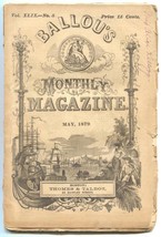 Ballou&#39;s Monthly Magazine May 1879- Green Parrot VG - £177.27 GBP